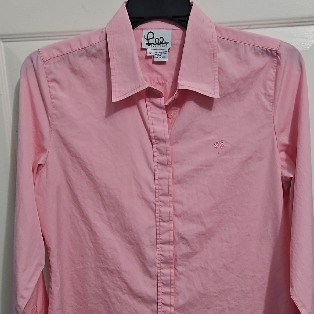 Lilly Pulitzer Light Pink Collared Shirt